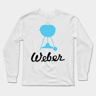 Classic Weber Kettle Logo and Wood Dale Grill Long Sleeve T-Shirt